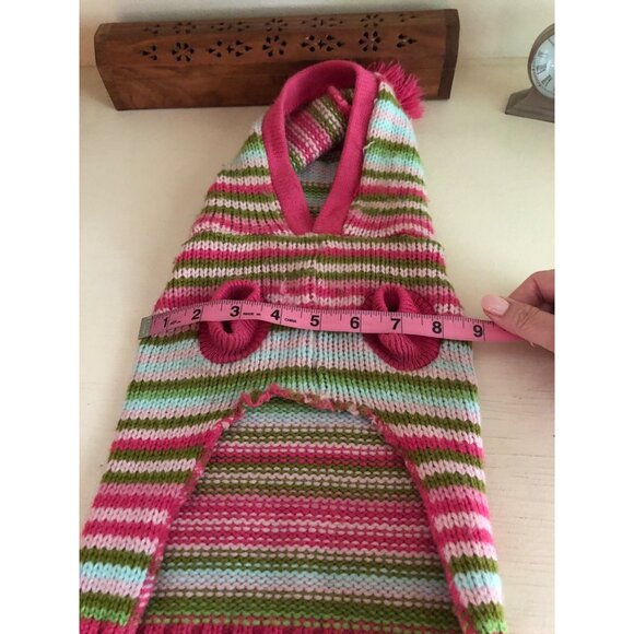 Pet Dog Apparel Striped Sweater with Hood Size Medium - Picture 8 of 8